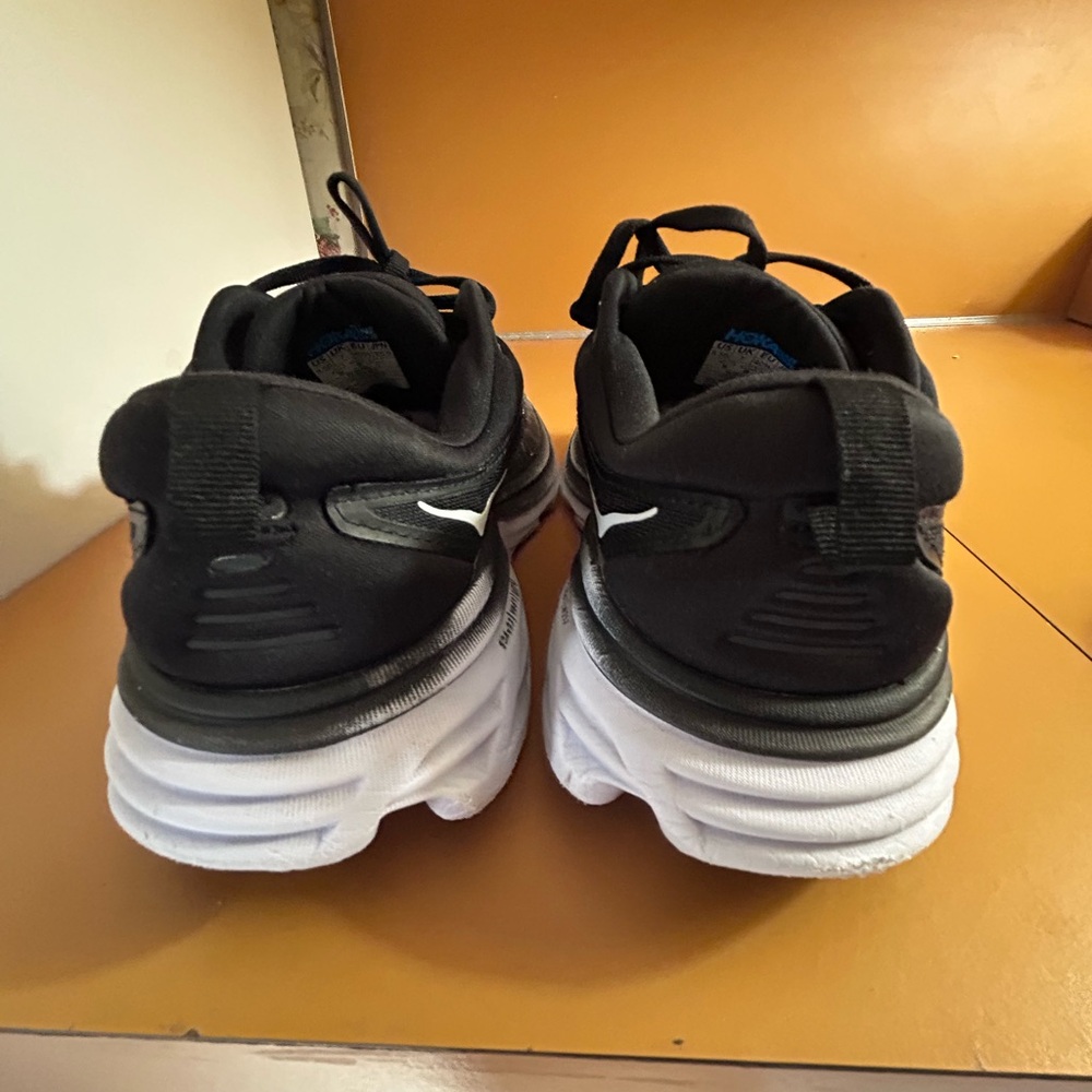 Hoka Black and White Women's Sneakers - Picture 10 of 14